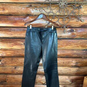 Gucci Vintage Black Leather Pants